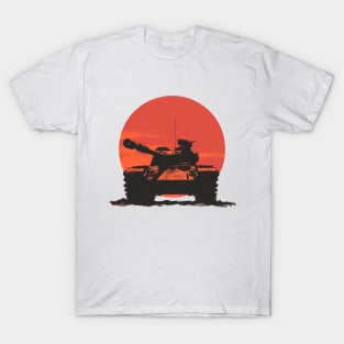 Main Battle Tank Sunset (Minimalist) (ww2) T-Shirt